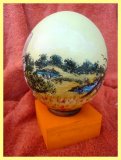 Painted Ostrich Egg - Cow Meadow (sold)