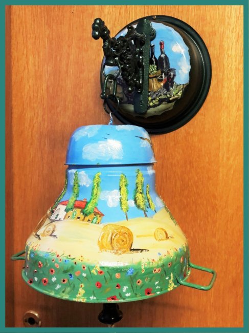 painted bell - for decorative use - Click Image to Close