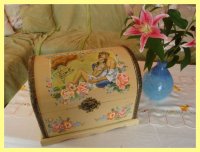 painted wooden chest (sold)