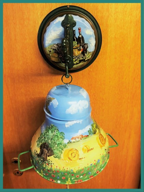 painted bell - for decorative use - Click Image to Close