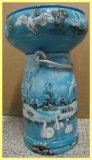 painted milk can - swan (sold)