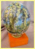 Painted Ostrich Egg - Have a break (sold)