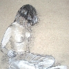 ein Mädchen wird zur Frau - Malerin Petra Rick 2010 - Graffiti- und Pastellstift